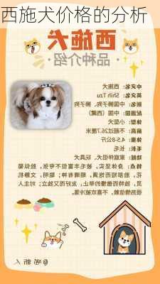 西施犬价格的分析